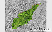 Satellite 3D Map of Wiwili, lighten, desaturated
