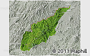 Satellite 3D Map of Wiwili, lighten, semi-desaturated