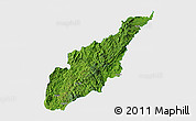 Satellite 3D Map of Wiwili, single color outside