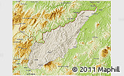 Shaded Relief 3D Map of Wiwili, physical outside