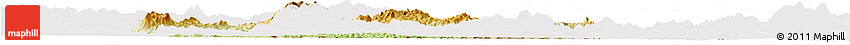 Physical Horizon Map of Wiwili, cropped outside