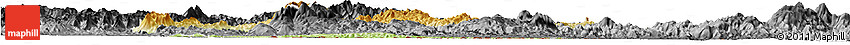 Physical Horizon Map of Wiwili, darken, desaturated