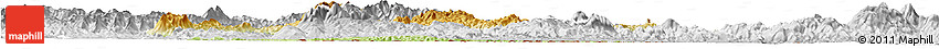 Physical Horizon Map of Wiwili, lighten, desaturated