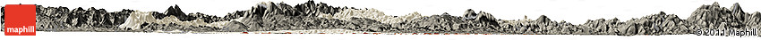 Shaded Relief Horizon Map of Wiwili, darken