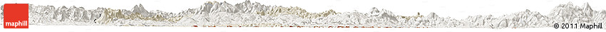 Shaded Relief Horizon Map of Wiwili, lighten