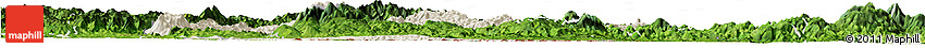 Shaded Relief Horizon Map of Wiwili, satellite outside