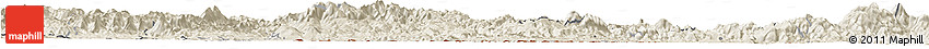 Shaded Relief Horizon Map of Wiwili