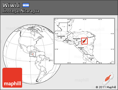 Blank Location Map of Wiwili