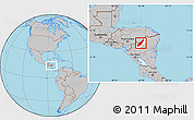 Gray Location Map of Wiwili, highlighted parent region