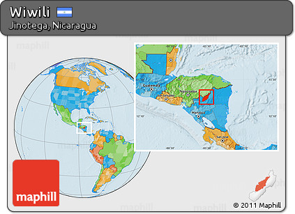 Political Location Map of Wiwili