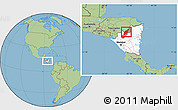 Savanna Style Location Map of Wiwili, highlighted country, highlighted parent region, within the entire country