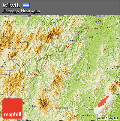 Physical Map of Wiwili