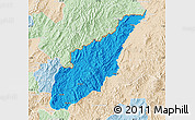 Political Map of Wiwili, lighten