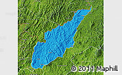 Political Map of Wiwili, satellite outside
