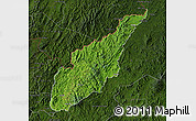 Satellite Map of Wiwili, darken