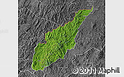 Satellite Map of Wiwili, desaturated
