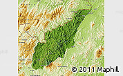 Satellite Map of Wiwili, physical outside