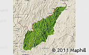 Satellite Map of Wiwili, shaded relief outside