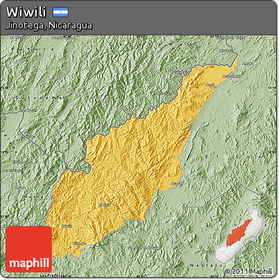 Savanna Style Map of Wiwili