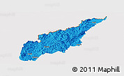 Political Panoramic Map of Wiwili, cropped outside