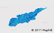 Political Panoramic Map of Wiwili, single color outside