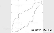 Blank Simple Map of Wiwili, cropped outside, no labels