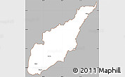 Gray Simple Map of Wiwili, cropped outside