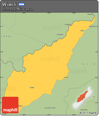 Savanna Style Simple Map of Wiwili