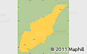 Savanna Style Simple Map of Wiwili, single color outside