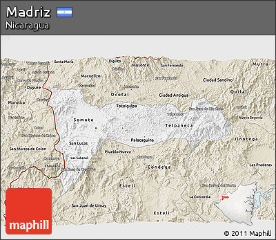 Classic Style 3D Map of Madriz