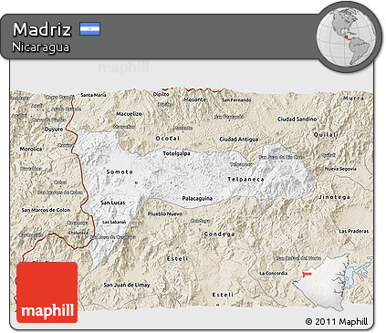 Classic Style 3D Map of Madriz