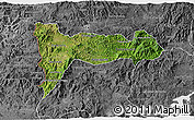 Satellite 3D Map of Madriz, desaturated