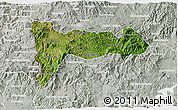 Satellite 3D Map of Madriz, lighten, semi-desaturated
