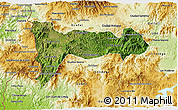 Satellite 3D Map of Madriz, physical outside