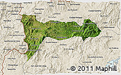 Satellite 3D Map of Madriz, shaded relief outside