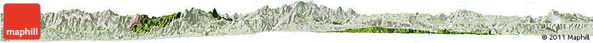 Satellite Horizon Map of Madriz, lighten