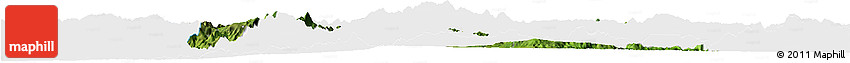 Satellite Horizon Map of Madriz, single color outside