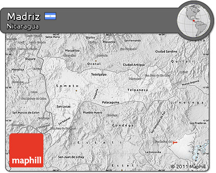 Silver Style Map of Madriz