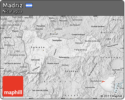 Silver Style Map of Madriz