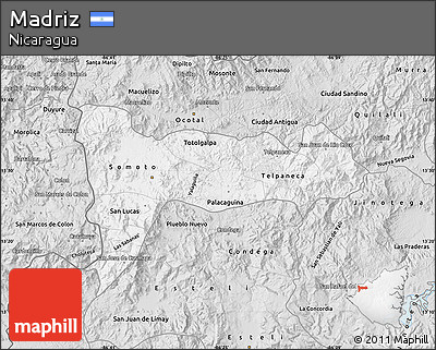 Silver Style Map of Madriz