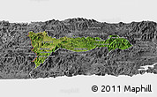 Satellite Panoramic Map of Madriz, desaturated