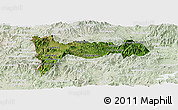 Satellite Panoramic Map of Madriz, lighten