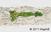 Satellite Panoramic Map of Madriz, shaded relief outside