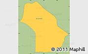 Savanna Style Simple Map of San Juan del Rio Coco