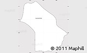 Silver Style Simple Map of San Juan del Rio Coco, cropped outside