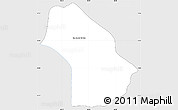 Silver Style Simple Map of San Juan del Rio Coco, single color outside