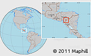Gray Location Map of Somoto