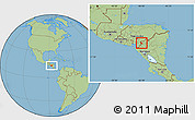 Savanna Style Location Map of Somoto