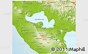 Physical 3D Map of Managua