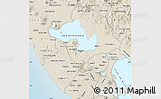 Shaded Relief Map of Managua